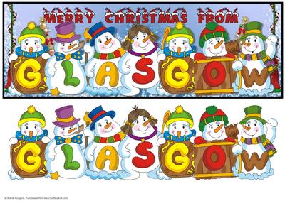 Snowmen Place Names - Glasgow