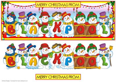 Snowmen Place Names - Blackpool