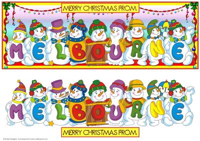 Snowmen Place Names - Melbourne