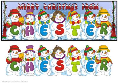 Snowmen Place Names - Chester