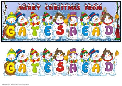 Snowmen Place Names - Gateshead