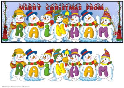 Snowmen Place Names - Rainham