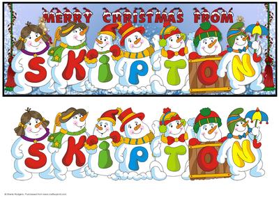 Snowmen Place Names - Skipton