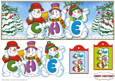 Snowmen Names Large Dl - Che