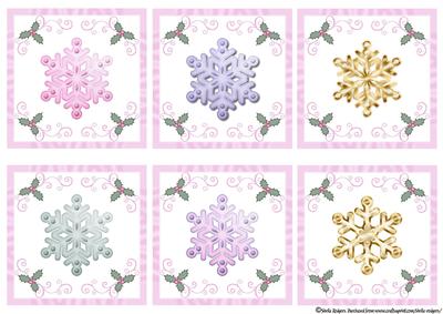 Six Snowflake Toppers