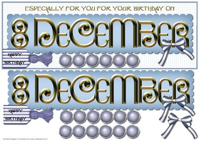 Day of the Year Birthday - December 8