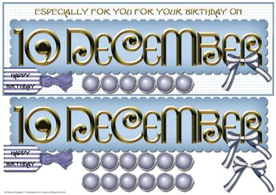 Day of the Year Birthday - December 10