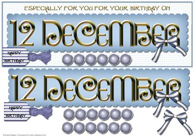 Day of the Year Birthday - December 12