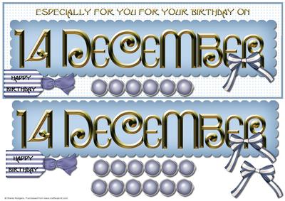 Day of the Year Birthday - December 14