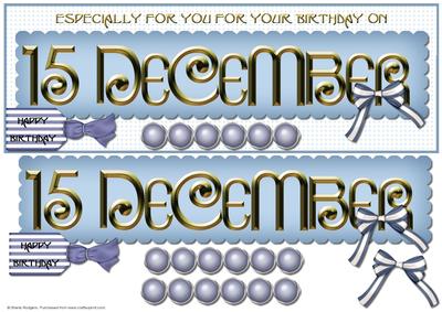 Day of the Year Birthday - December 15