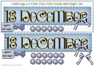 Day of the Year Birthday - December 18
