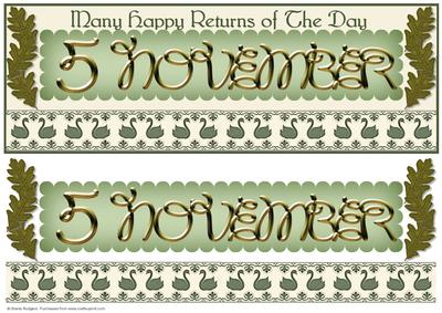 Day of the Year Birthday - November 5