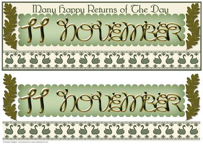 Day of the Year Birthday - November 11