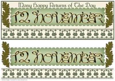 Day of the Year Birthday - November 12
