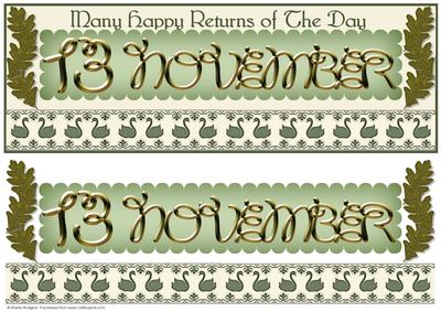 Day of the Year Birthday - November 13