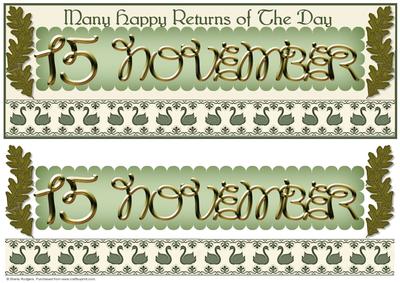 Day of the Year Birthday - November 15