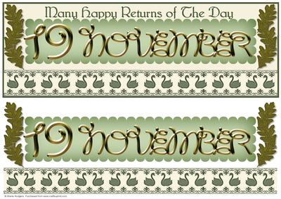 Day of the Year Birthday - November 19