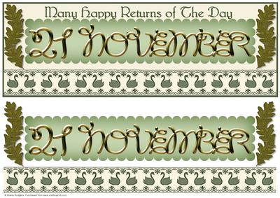 Day of the Year Birthday - November 21