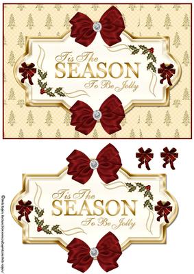 Tis the Season Gold with Bows