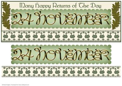 Day of the Year Birthday - November 24