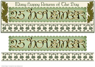 Day of the Year Birthday - November 25