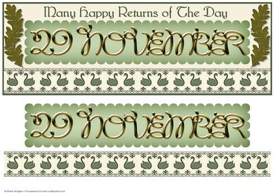 Day of the Year Birthday - November 29