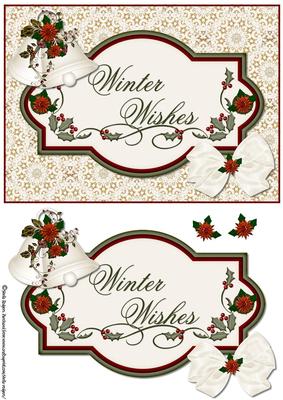 Winter Wishes with Poinsettias