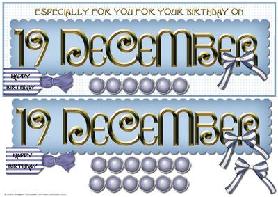 Day of the Year Birthday - December 19