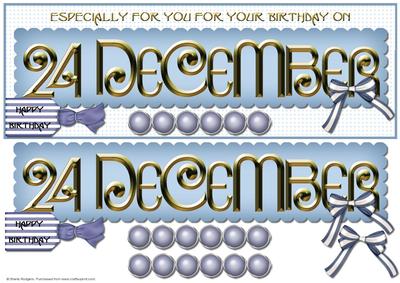 Day of the Year Birthday - December 24