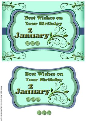 Day of the Year Birthday - January 2