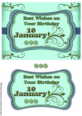 Day of the Year Birthday - January 10