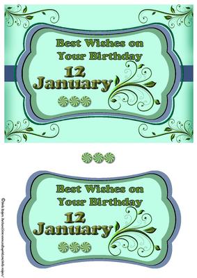Day of the Year Birthday - January 12