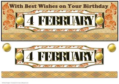 Day of the Year Birthday - February 4