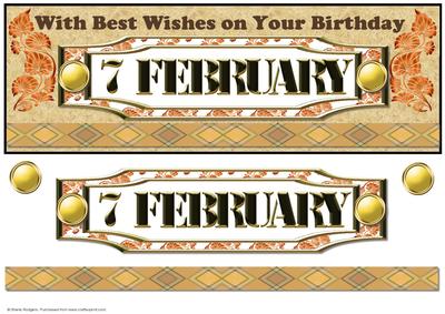 Day of the Year Birthday - February 7