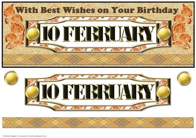 Day of the Year Birthday - February 10