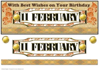 Day of the Year Birthday - February 11