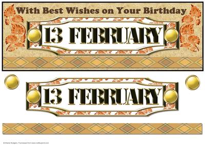 Day of the Year Birthday - February 13