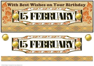 Day of the Year Birthday - February 15