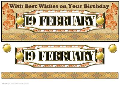 Day of the Year Birthday - February 19