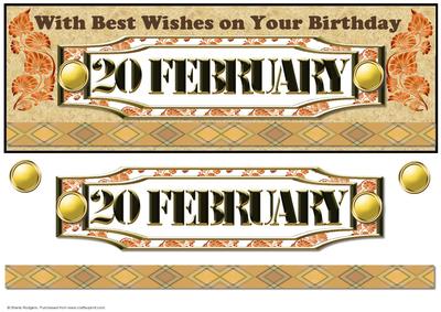 Day of the Year Birthday - February 20