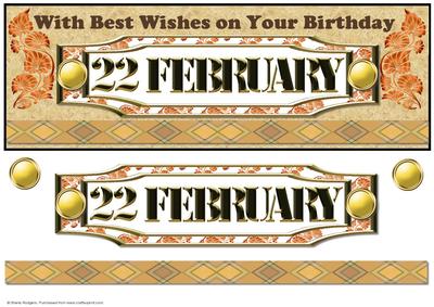 Day of the Year Birthday - February 22