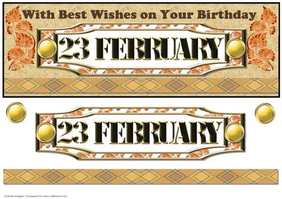 Day of the Year Birthday - February 23