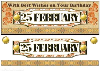 Day of the Year Birthday - February 25