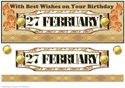 Day of the Year Birthday - February 27
