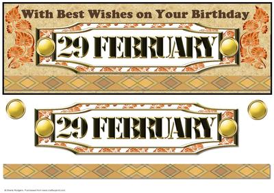 Day of the Year Birthday - February 29