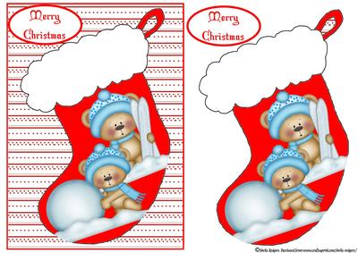 Quick Card - Christmas Stocking 2