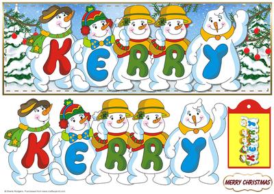 Snowmen Names Large Dl - Kerry