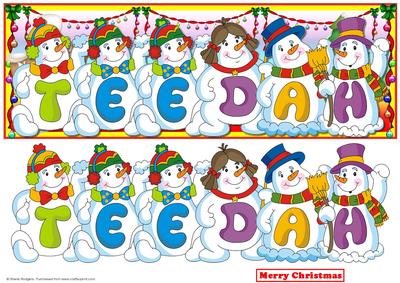 Snowmen Names Large Dl - Teedah