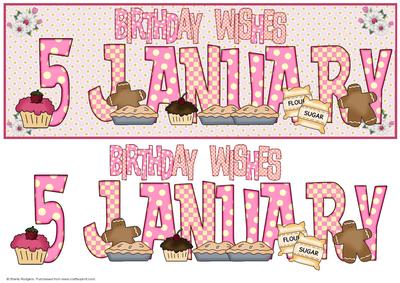 Day of the Year Birthday - Female January 5