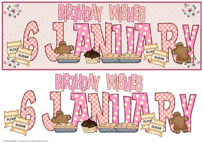Day of the Year Birthday - Female January 6